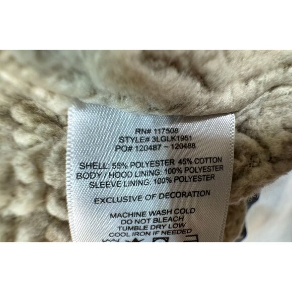 Levis Mens Sherpa Lined Full-Zip Hoodie Jacket Small Gray Warm Outerwear - Picture 4 of 14